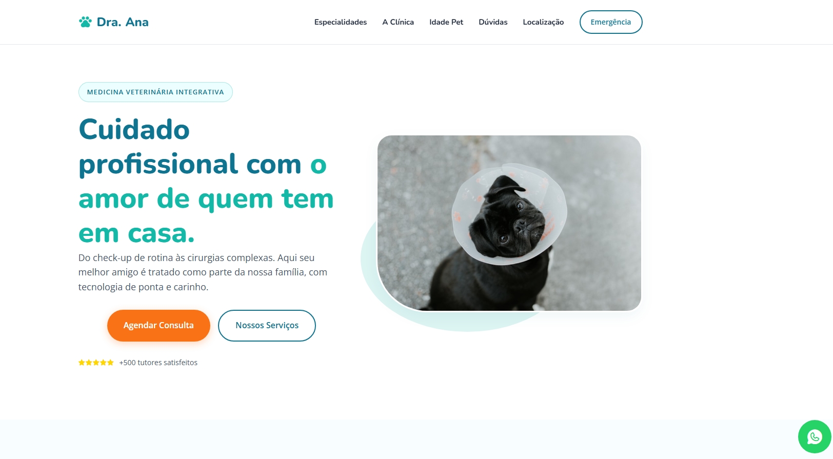 Site Clínica Veterinária